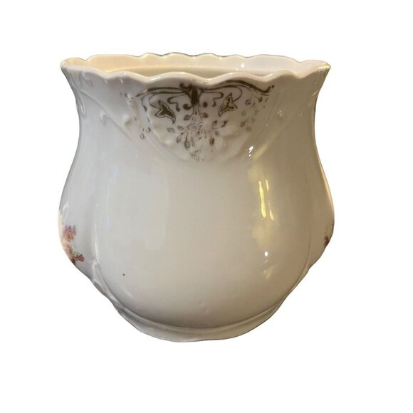 Vintage Floral Candy/Sugar Dish Biscuit Jar with Lid Floral Pattern Antique - Picture 12 of 16